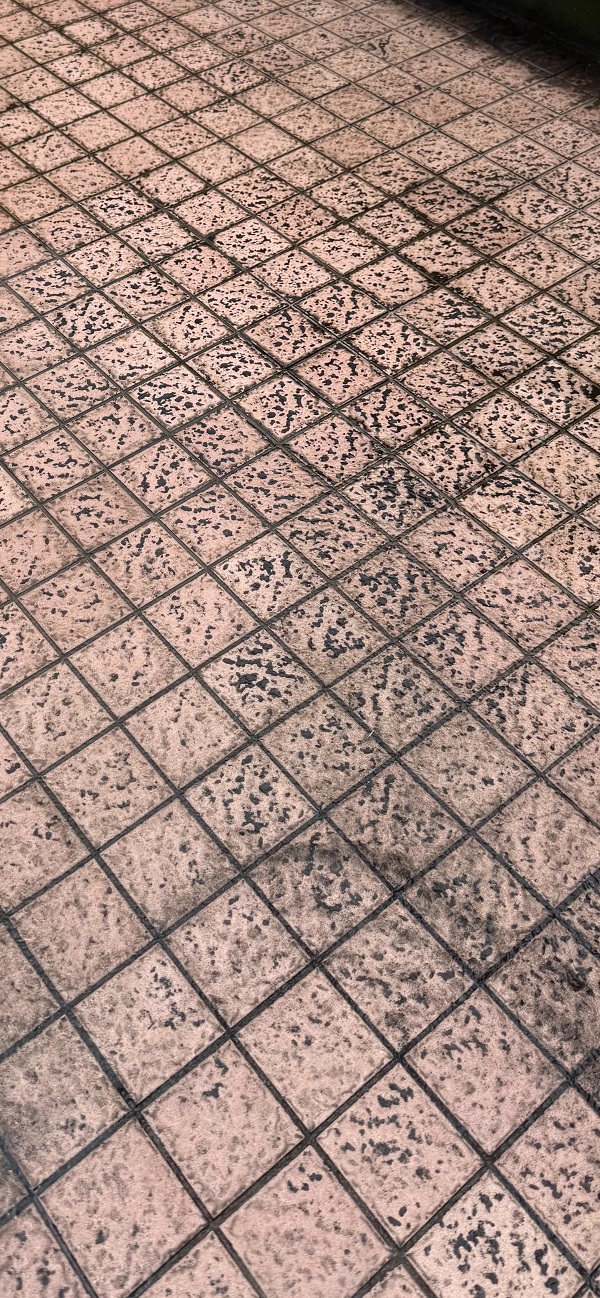 新北市永和區社區中庭地板清洗