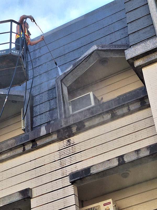 宜蘭市社區外牆高壓沖洗