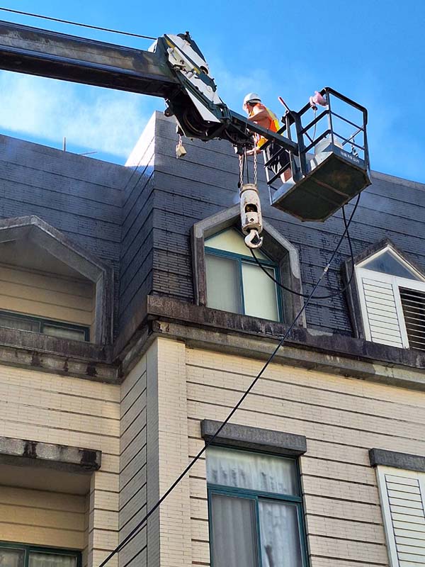 宜蘭市社區外牆高壓沖洗