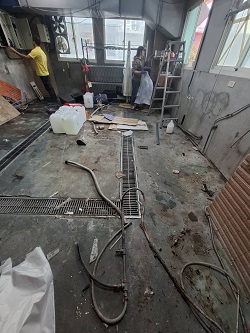 礁溪鄉飯店整修後清洗